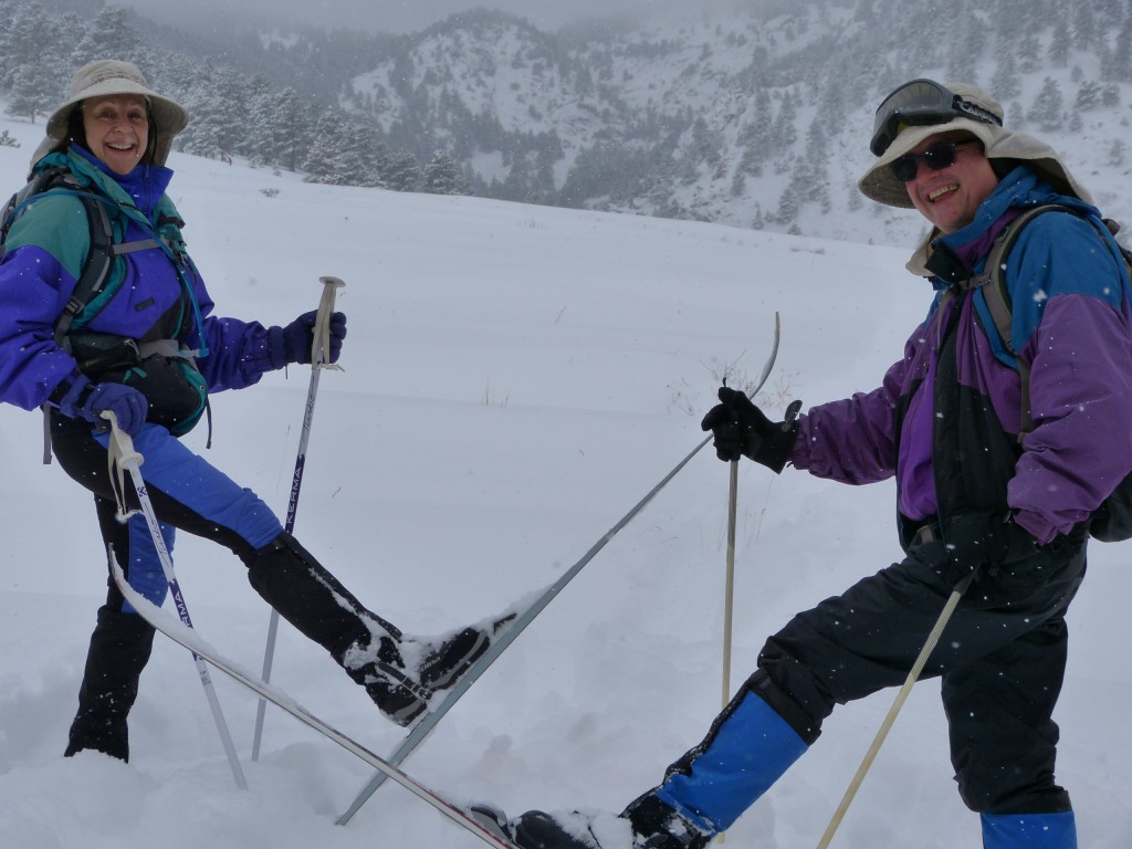 Michael and Nancy on Skis